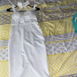 White bondage dress